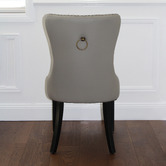 By Designs Grey Quentin Faux Leather Dining Chairs