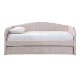 By Designs Esther Velvet Single Daybed with Trundle