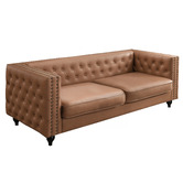 By Designs Stanley 3 Seater Faux Leather Sofa