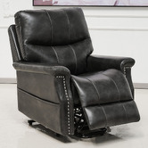 By Designs Caleb Faux Leather Electric Recliner Chair