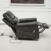 By Designs Caleb Faux Leather Electric Recliner Chair