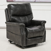 By Designs Caleb Faux Leather Electric Recliner Chair