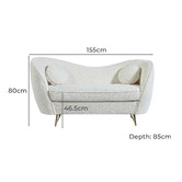 By Designs Glover 2 Seater Boucle Sofa