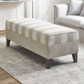 By Designs Harris Upholstered Ottoman Bench