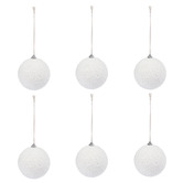 By Designs Set of 6 Sugar Bead Baubles