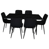 By Designs 6 Seater Caleb Dining Table &amp; Chair Set