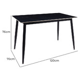 By Designs 120cm Caleb Dining Table
