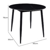 By Designs 90cm Caleb Round  Dining Table