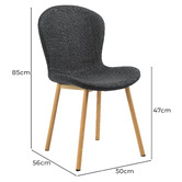 By Designs 6 Seater Houlton Oak Wood Dining Table &amp; Chair Set