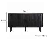 By Designs Danville Ash Wood Sideboard Buffet