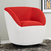 By Designs Baris Upholstered Swivel Chair