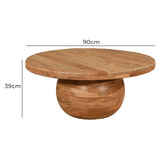 By Designs Angelique Mango Wood Coffee Table