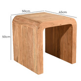 By Designs Armel Mango Wood Side Table