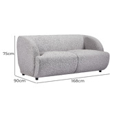 By Designs Christiane 2 Seater Boucle Sofa