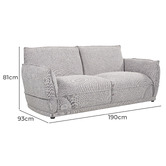 By Designs Lionnel 2 Seater Upholstered Sofa