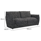 By Designs Lionnel 2 Seater Upholstered Sofa