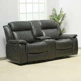By Designs Powell 2 Seater Faux Leather Recliner Sofa