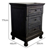 By Designs Amadis Mindi Wood Bedside Table