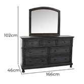 By Designs Amadis Mindi Wood Drawer Chest