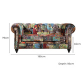 By Designs Celia 2 Seater Chesterfield Sofa