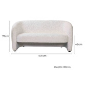 By Designs Tarryn 2 Seater Boucle Sofa