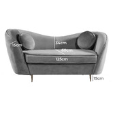 By Designs Arkisha 2 Seater Velvet Sofa