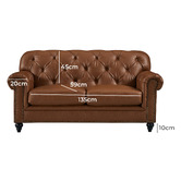 By Designs Primavera 2 Seater Leather Sofa