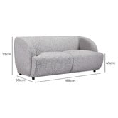 By Designs Christiane 2 Seater Boucle Sofa