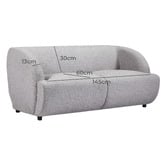 By Designs Christiane 2 Seater Boucle Sofa