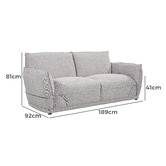 By Designs Lionnel 2 Seater Upholstered Sofa