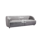 By Designs Christiane 3 Seater Boucle Sofa