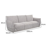 By Designs Lionnel 3 Seater Upholstered Sofa