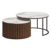 By Designs 2 Piece Maureen Nesting Coffee Table Set