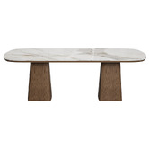 By Designs Marcia Ash Wood Dining Table