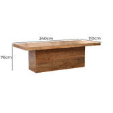 By Designs Stuart Acacia Wood Dining Table