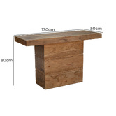 By Designs Stuart Acacia Wood Console Table
