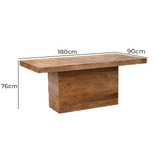 By Designs Stuart Acacia Wood Dining Table
