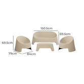 By Designs 4 Seater Roseanna Outdoor Lounge Set