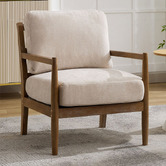 By Designs Valorin Rubberwood Accent Chair