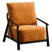 By Designs Moiren Liberty Rubberwood Accent Chair
