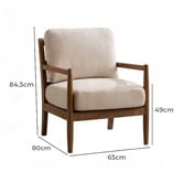 By Designs Valorin Rubberwood Accent Chair