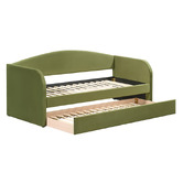 By Designs Cherry Velvet Single Daybed with Trundle