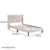 By Designs Isabelle Velvet King Single Bed Frame