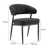 By Designs Dakota Faux Leather Dining Chairs