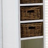 Balmoral Designs Halifax 5 Rattan Baskets and 2 Drawers Storage Unit