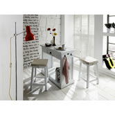 Balmoral Designs Halifax Kitchen Island Bench with Stools