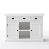 Balmoral Designs White Coastal Buffet with Baskets