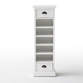 Balmoral Designs Halifax 5 Rattan Baskets and 2 Drawers Storage Unit