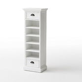 Balmoral Designs Halifax 5 Rattan Baskets and 2 Drawers Storage Unit