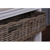 Balmoral Designs Halifax Coat Hanger Unit with 2 Rattan Baskets and Cushion